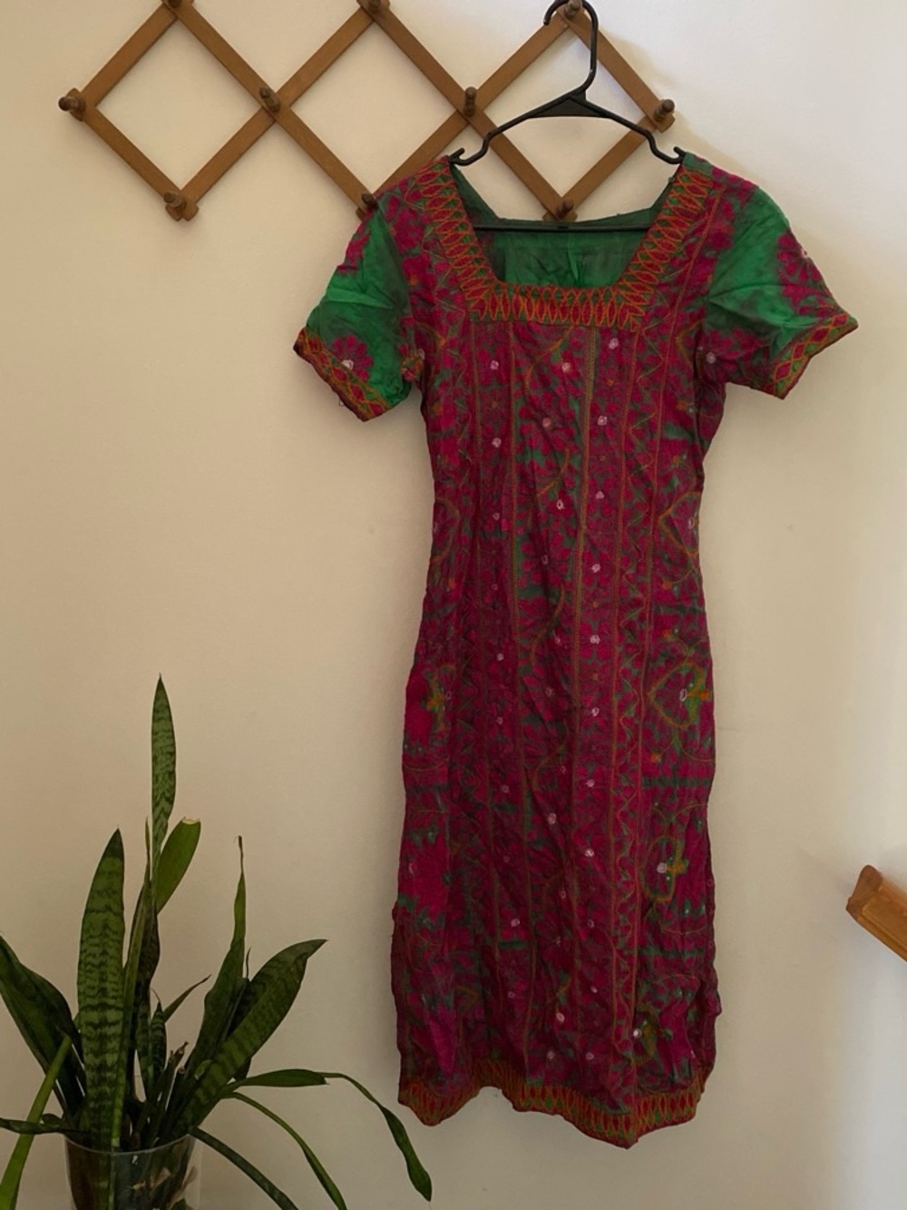 Vintage 70’s Hand-Embroidered Dress